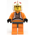 LEGO Luke Skywalker met Piloot Kleding met Dark Stone Grijs Heupen en Geel Hoofd (20th Anniversary Torso) Minifiguur