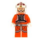 LEGO Luke Skywalker met Piloot Kleding met Printed Poten en Vizier Beneden Minifiguur