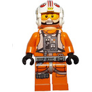 LEGO Luke Skywalker with Pilot Outfit with Printed Legs and Visor Down / Up (Smile / Open Mouth) Minifigure