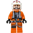 LEGO Luke Skywalker s Pilot Výstroj s Printed Nohy a Hledí Dolů / Nahoru s Askew Přední Panel Minifigurka