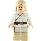 LEGO Luke Skywalker med Tatooine Utstyrsel med Brungul Ben och Rak Hår med Vit Pupils Minifigur