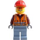 LEGO Lumberjack met Bruin Shirt Minifiguur