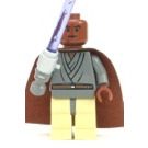 LEGO Mace Windu Minifigur mit beleuchtetem Lichtschwert