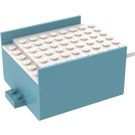 LEGO Bleu Maersk Boat Section Middle 6 x 8 x 3.33 avec blanc Deck