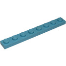 LEGO Maersk Blue Plate 1 x 8 (3460)