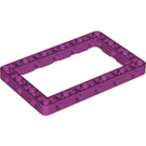 LEGO Magenta Strahl Rahmen 7 x 11 (39794)
