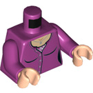 LEGO Magenta Bernadette Rostenkowski Minifigurine Torse (973 / 76382)