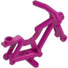 LEGO Magenta Cykel Ramme med Stand (4719 / 65574)