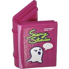 LEGO Magenta Book 2 x 3 with 'Scary Stories' and White Ghost pattern Sticker (33009)