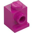 LEGO Magenta Steen 1 x 1 met Koplamp (4070 / 30069)