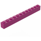 LEGO Magenta Brique 1 x 12 (6112)