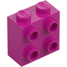 LEGO Magenta Mattoncino 1 x 2 x 1.6 con Bottoncini su Uno Lato (1939 / 22885)