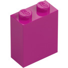 LEGO Magenta Klods 1 x 2 x 2 med inde i knops holder (3245)