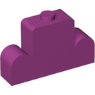 LEGO Magenta Brick 1 x 4 x 2 with Centre Stud Top (4088)