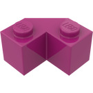 LEGO Magenta Brick 2 x 2 Facet (87620)