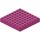LEGO Magenta Backstein 8 x 8 (4201 / 43802)