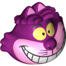 LEGO Magenta Cheshire Cat Minifigure Head (26452)