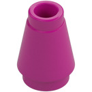 LEGO Magenta Kegel 1 x 1 mit oberer Kante (28701 / 59900)