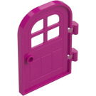 LEGO Magenta Porta 1 x 4 x 6 con Finestra e Arrotondato Superiore (5257)