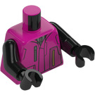 LEGO Magenta Drift Minifigur Torso (973)