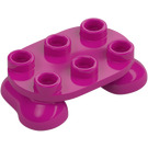 LEGO Magenta Feet 2 x 3 x 0.7 (66859)