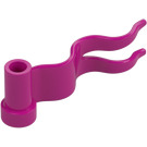 LEGO Magenta Flagg 1 x 4 Streamer med høyrebølge (4495)