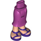 LEGO Magenta Friends Długi Spódnica z Fioletowy Sandals (19792 / 92817)