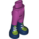 LEGO Magenta Heup met Pants met Dark Blauw en Limoen Boots (16925 / 35573)