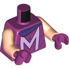 LEGO Magenta Magneto Minifig Torso (973 / 76382)