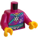 LEGO Magenta Minifigura Torso Karaoke Mermaid (973)