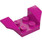 LEGO Magenta Mudguard Plate 2 x 2 with Flared Wheel Arches (41854)