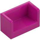 LEGO Magenta Panel 1 x 2 x 1 med lukket Hjørner (23969 / 35391)