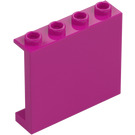 LEGO Magenta Panel 1 x 4 x 3 with Side Supports, Hollow Studs (35323 / 60581)