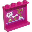 LEGO Magenta Panneau 1 x 4 x 3 avec Trois Trophies from Set 41104 Autocollant avec supports latéraux, tenons creux (35323)