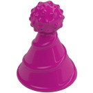 LEGO Magenta Party Hat with Small Pin (24131)