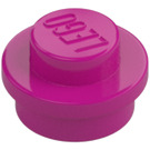 LEGO Magenta assiette 1 x 1 Rond (6141 / 30057)