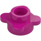 LEGO Magenta assiette 1 x 1 Rond avec Fleur Pétales (28573 / 33291)