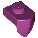 LEGO Magenta Plate 1 x 1 with Downwards Tooth (15070)