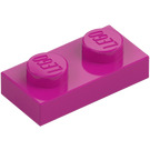 LEGO Magenta Placa 1 x 2 (3023 / 28653)