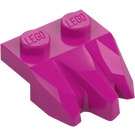 LEGO Magenta Plate 1 x 2 with 3 Rock Claws (27261)