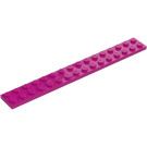 LEGO Magenta Plade 2 x 16 (4282)