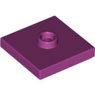 LEGO Magenta Plate 2 x 2 with Groove and 1 Center Stud (23893 / 87580)
