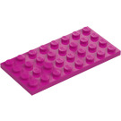 LEGO Magenta Plade 4 x 8 (3035)