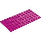 LEGO Magenta Platte 6 x 12 (3028)