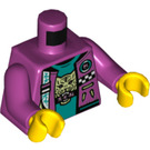 LEGO Magenta Samurapper Minifig Torso (973 / 76382)