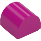 LEGO Magenta Slope 1 x 1 Curved (49307)