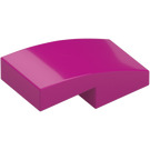 LEGO Magenta Con pendiente 1 x 2 Curvo (3593 / 11477)