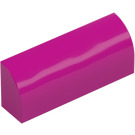 LEGO Magenta Skråning 1 x 4 buet (6191 / 10314)