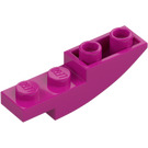 LEGO Magenta Nachylenie 1 x 4 Zakrzywiony Odwrotny (13547)