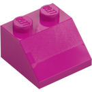 LEGO Magenta Con pendiente 2 x 2 (45°) (3039 / 6227)